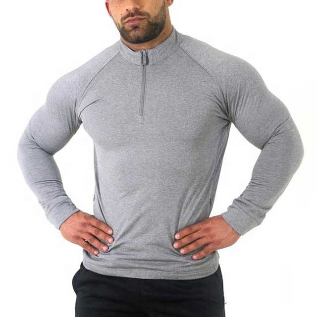 asgs-2475-grey-color-gym-half-zipper-up-full-sleeve-shirt